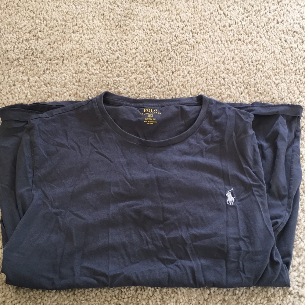Charcoal polo T-shirt